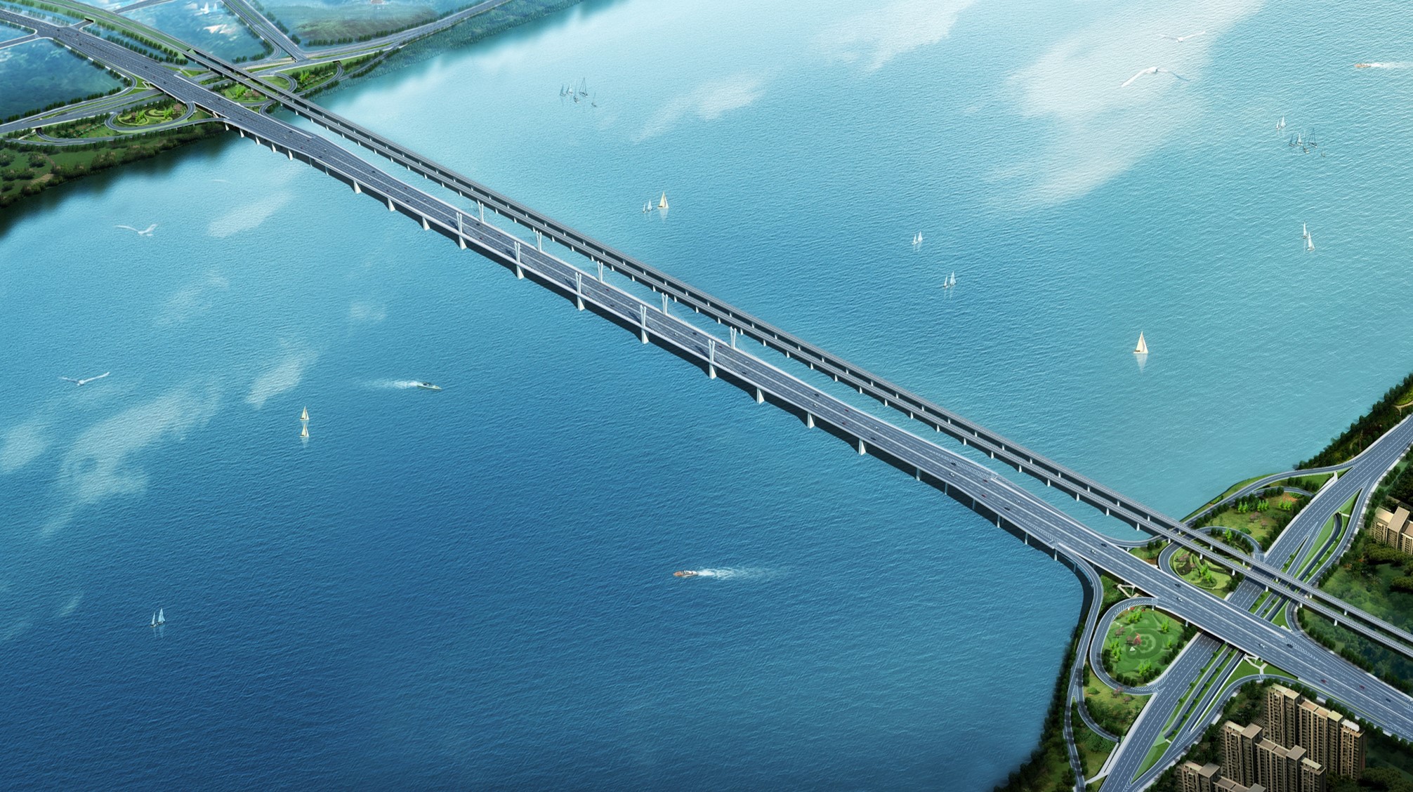 陶然路沂河大桥及两岸立交新建工程【大型市政路桥项目】