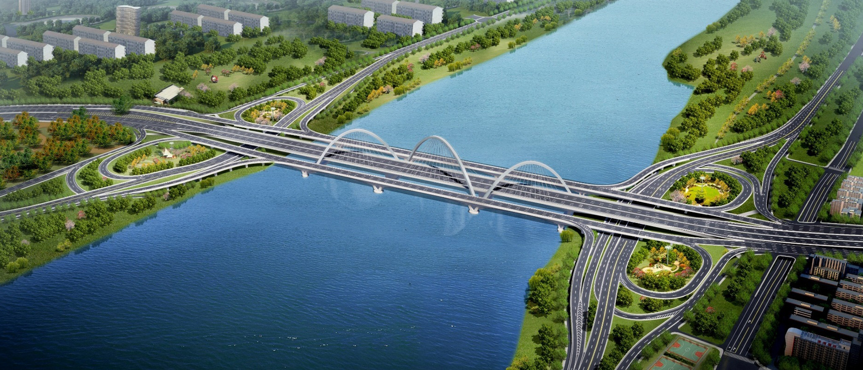 蒙山大道祊河桥及两岸立交改造工程
