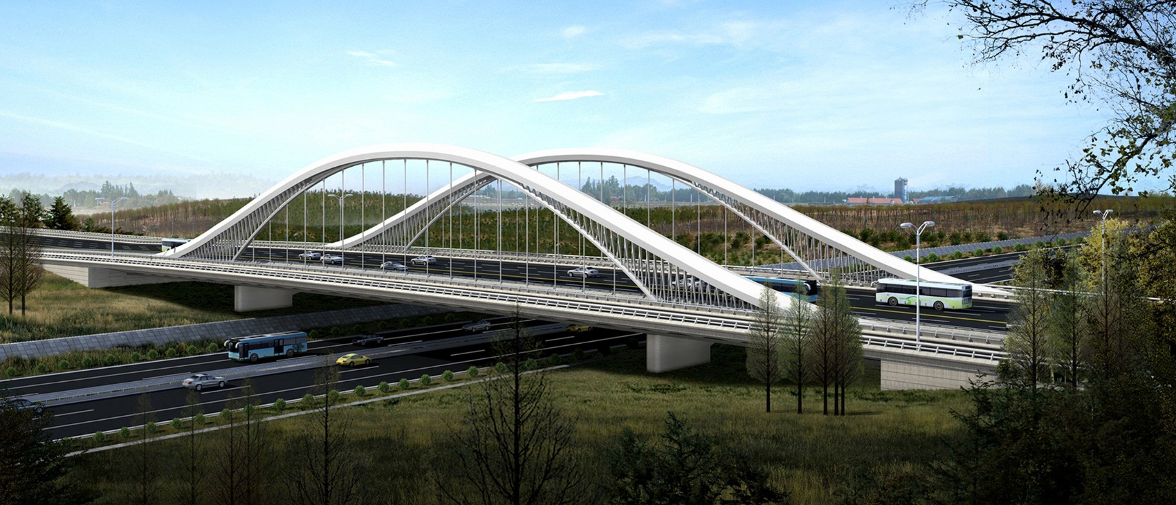 东胜区包茂高速公路跨线桥——苏杨公路一号桥